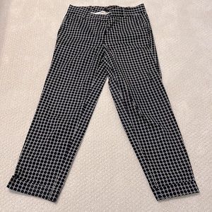 Talbots Navy & White Capris